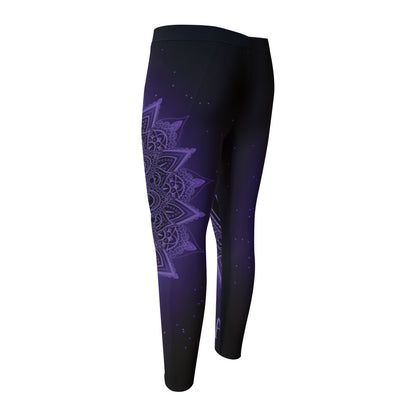 Sahasrara Chakra Symbol Print Men's Compression Pants