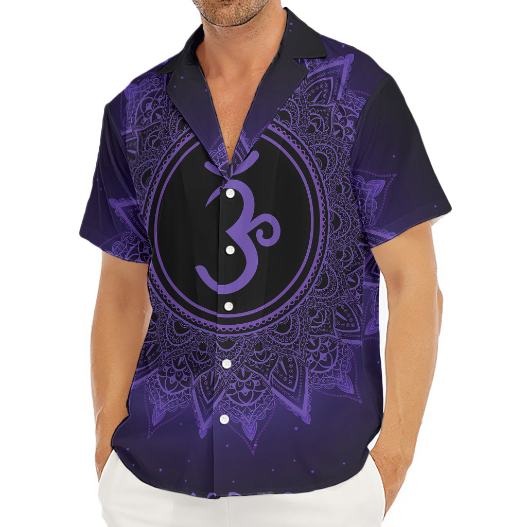 Sahasrara Chakra Symbol Print Men's Deep V-Neck Shirt