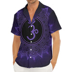 Sahasrara Chakra Symbol Print Men's Deep V-Neck Shirt