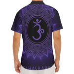 Sahasrara Chakra Symbol Print Men's Deep V-Neck Shirt