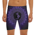 Sahasrara Chakra Symbol Print Men's Long Boxer Briefs