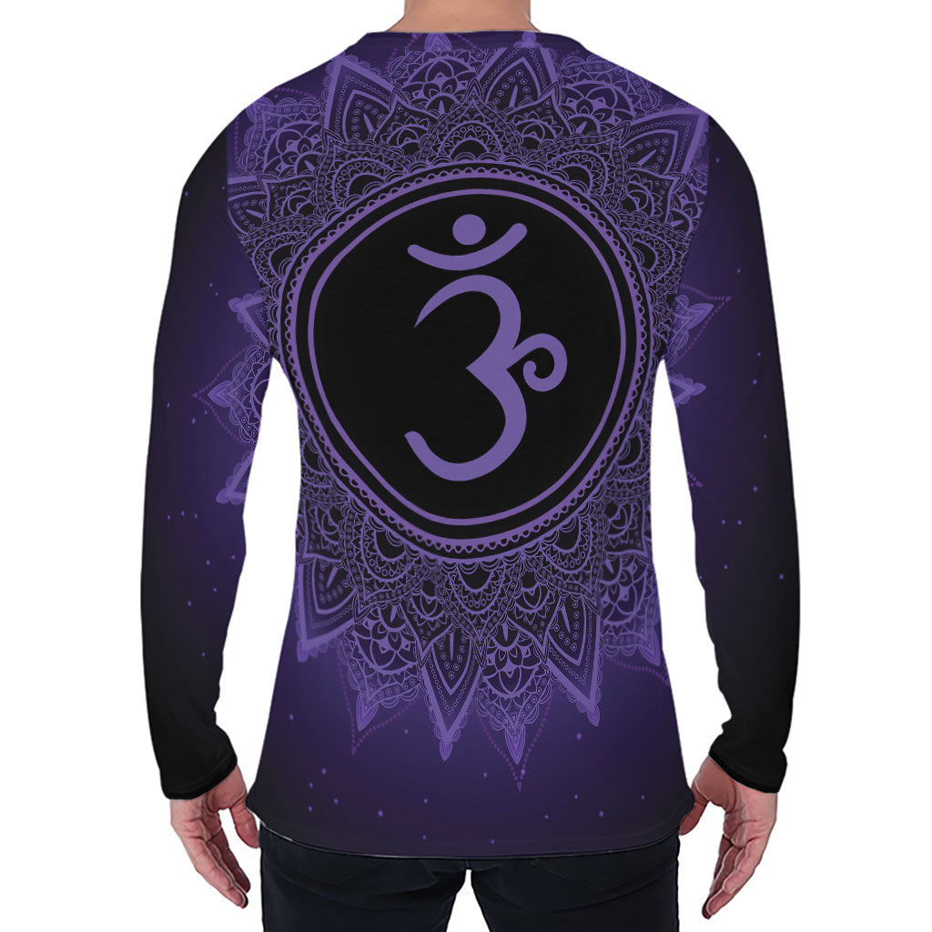 Sahasrara Chakra Symbol Print Men's Long Sleeve T-Shirt