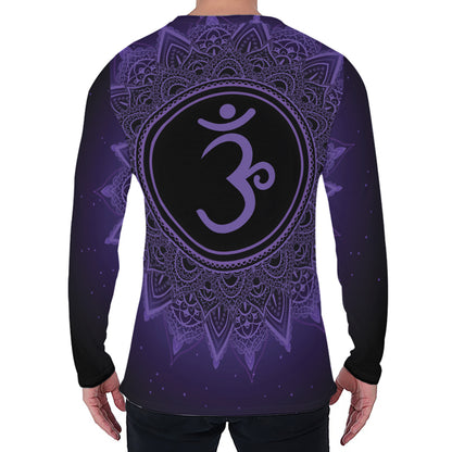 Sahasrara Chakra Symbol Print Men's Long Sleeve T-Shirt