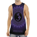 Sahasrara Chakra Symbol Print Men's Muscle Tank Top