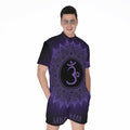 Sahasrara Chakra Symbol Print Men's Romper