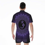 Sahasrara Chakra Symbol Print Men's Rompers