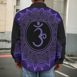 Sahasrara Chakra Symbol Print Men's Shirt Jacket