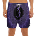 Sahasrara Chakra Symbol Print Men's Split Running Shorts