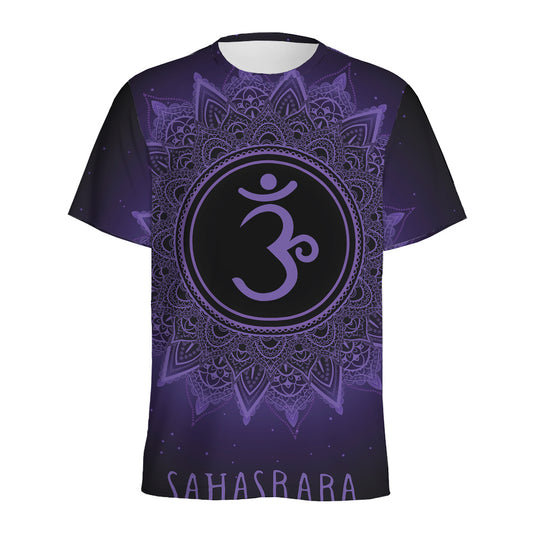 Sahasrara Chakra Symbol Print Men's Sports T-Shirt