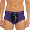 Sahasrara Chakra Symbol Print Men's Triangle Swim Briefs