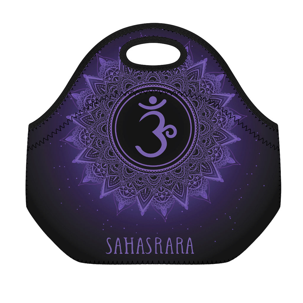 Sahasrara Chakra Symbol Print Neoprene Lunch Bag
