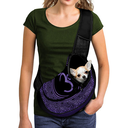 Sahasrara Chakra Symbol Print Pet Sling Carrier