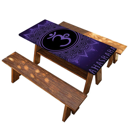 Sahasrara Chakra Symbol Print Picnic Table Cover