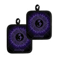 Sahasrara Chakra Symbol Print Pot Holders