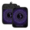 Sahasrara Chakra Symbol Print Pot Holders With Pocket