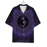 Sahasrara Chakra Symbol Print Rayon Hawaiian Shirt