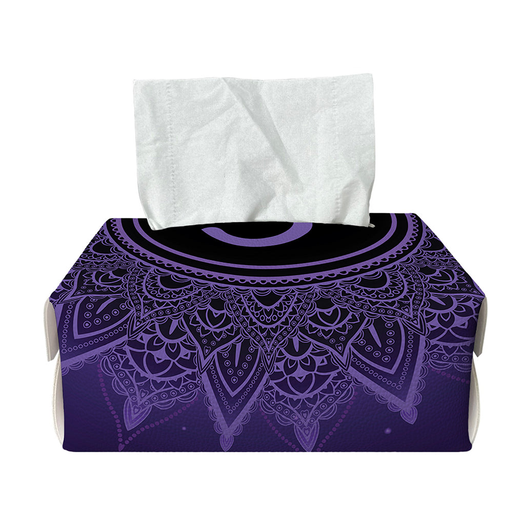 Sahasrara Chakra Symbol Print Rectangle Tissue Box Cover