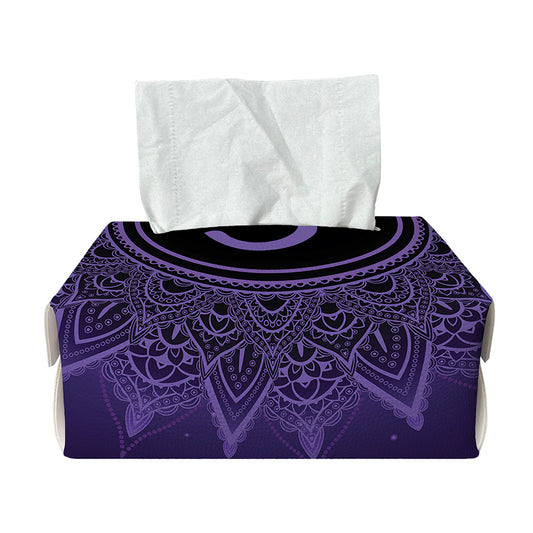 Sahasrara Chakra Symbol Print Rectangle Tissue Box Cover
