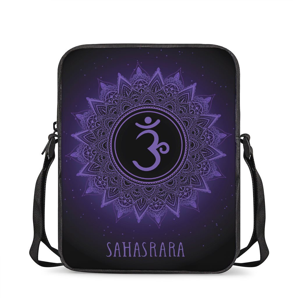 Sahasrara Chakra Symbol Print Rectangular Crossbody Bag