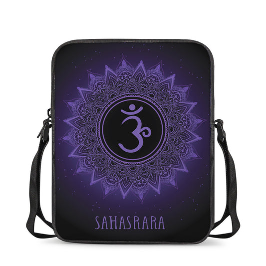 Sahasrara Chakra Symbol Print Rectangular Crossbody Bag