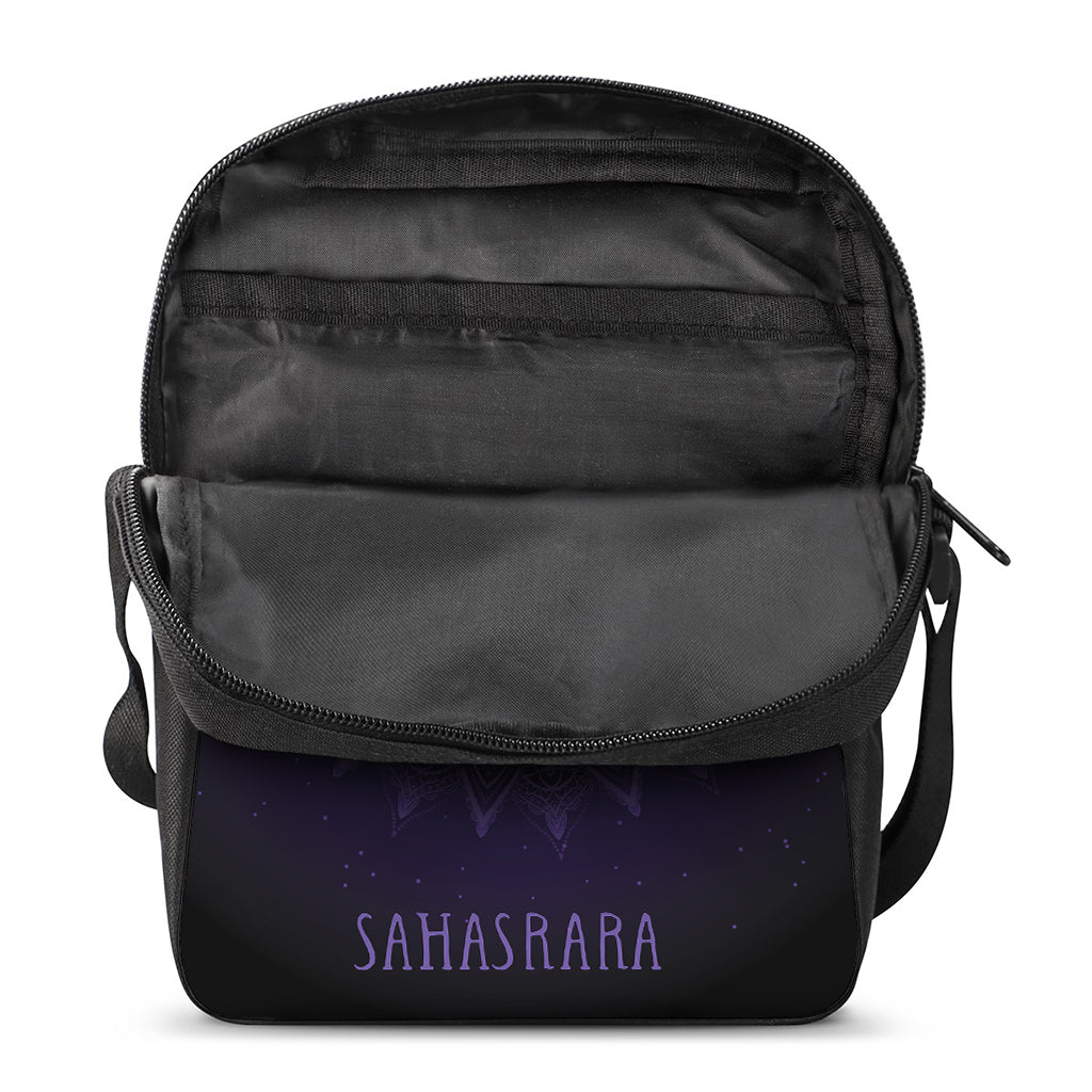 Sahasrara Chakra Symbol Print Rectangular Crossbody Bag