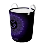Sahasrara Chakra Symbol Print Round Laundry Basket