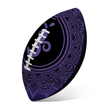 Sahasrara Chakra Symbol Print Rugby Ball