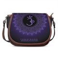 Sahasrara Chakra Symbol Print Saddle Bag