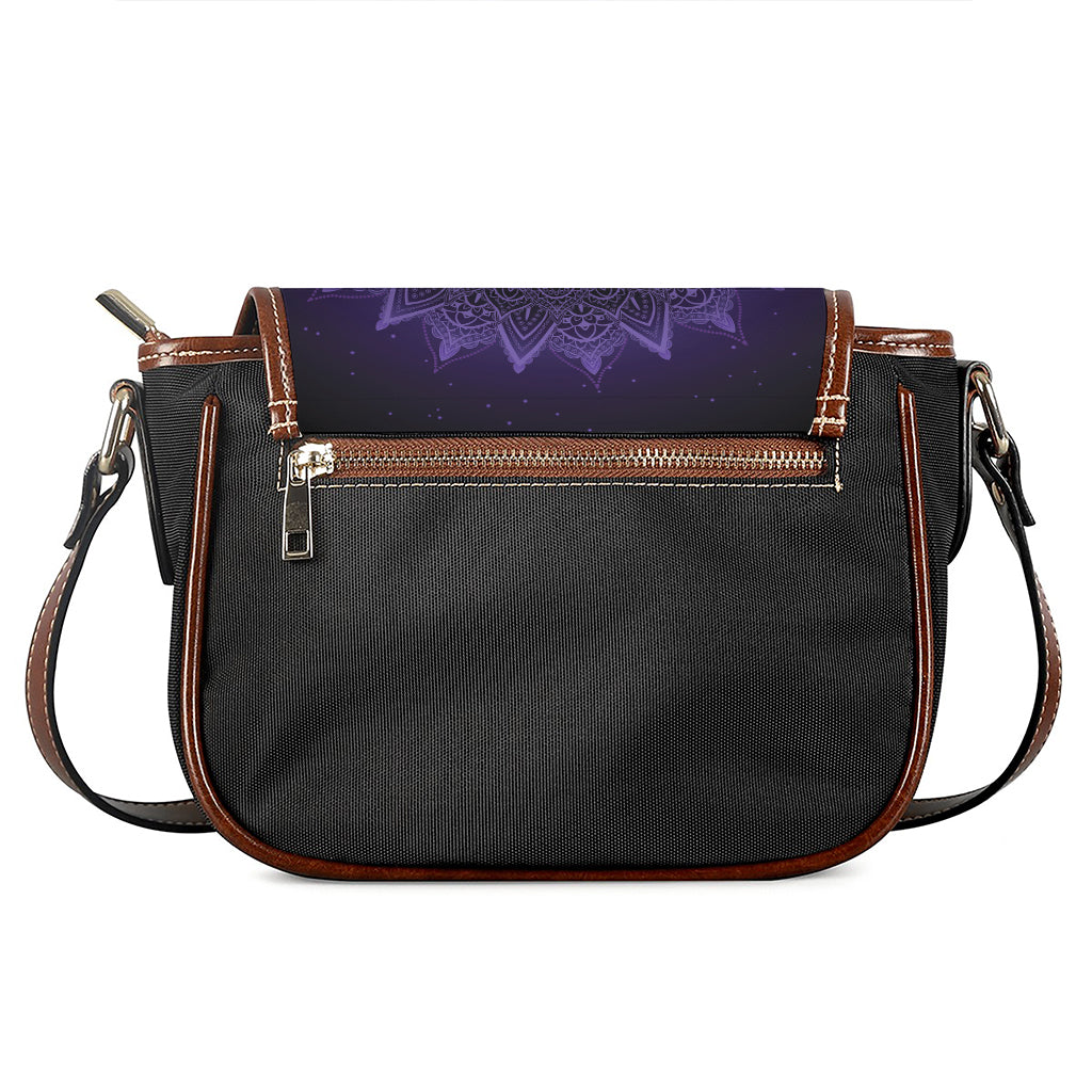 Sahasrara Chakra Symbol Print Saddle Bag