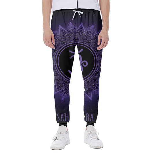 Sahasrara Chakra Symbol Print Scuba Joggers