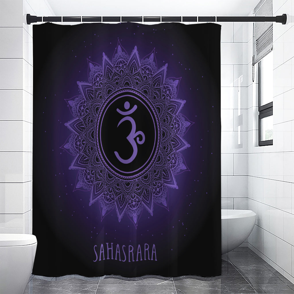 Sahasrara Chakra Symbol Print Shower Curtain