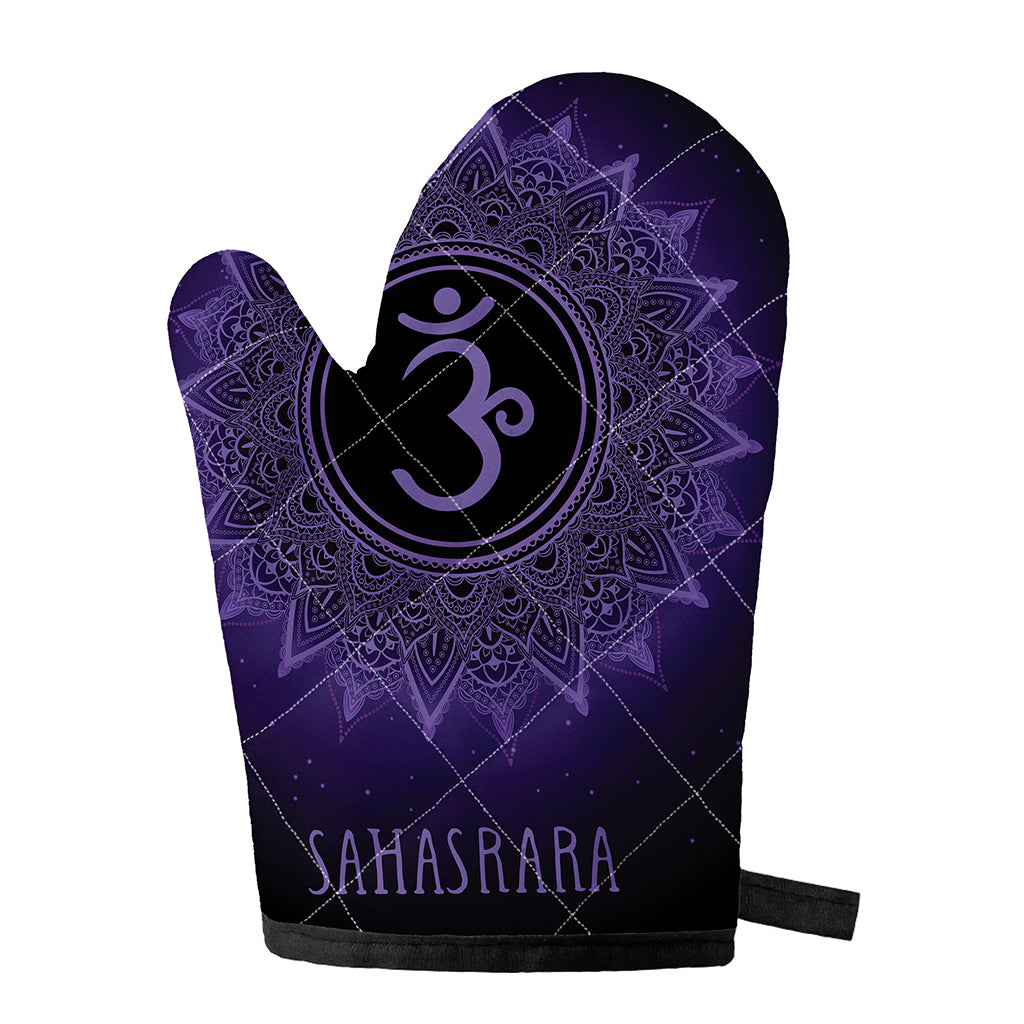 Sahasrara Chakra Symbol Print Single Oven Mitt