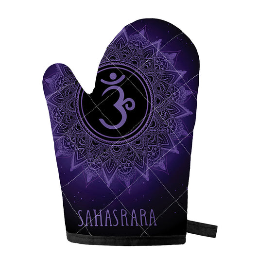 Sahasrara Chakra Symbol Print Single Oven Mitt