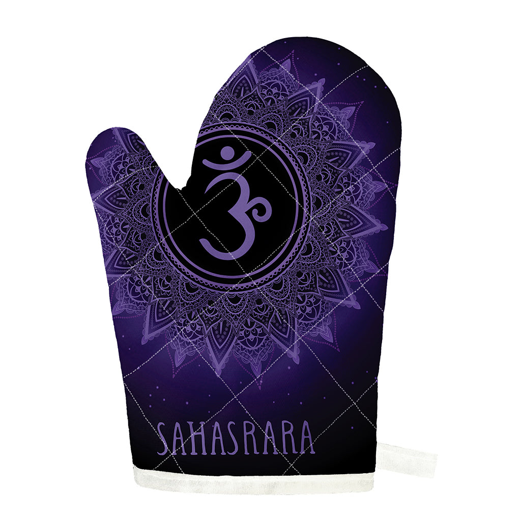 Sahasrara Chakra Symbol Print Single Oven Mitt