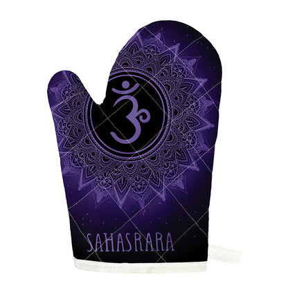 Sahasrara Chakra Symbol Print Single Oven Mitt
