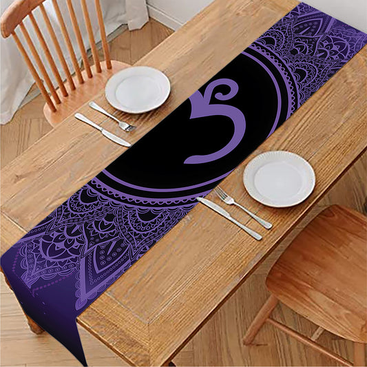 Sahasrara Chakra Symbol Print Table Runner
