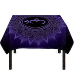 Sahasrara Chakra Symbol Print Tablecloth