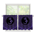Sahasrara Chakra Symbol Print Tier Curtains