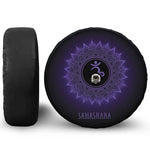 Sahasrara Chakra Symbol Print Tire Cover With Camera Hole