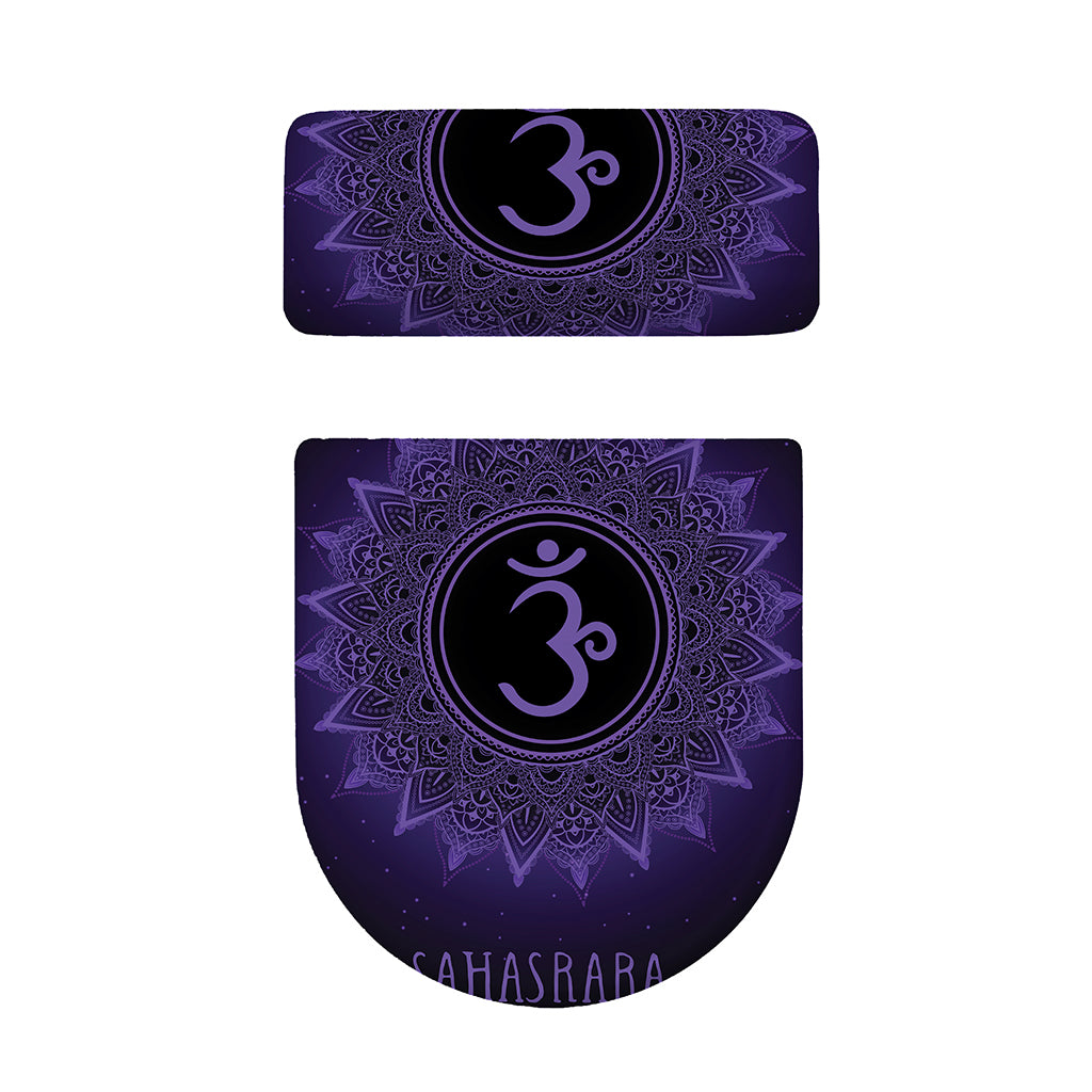 Sahasrara Chakra Symbol Print Toilet Lid And Tank Cover Set