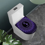 Sahasrara Chakra Symbol Print Toilet Lid Cover