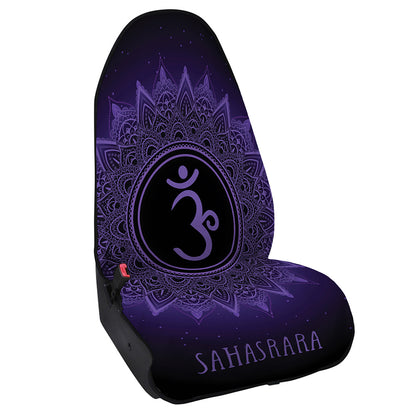 Sahasrara Chakra Symbol Print Waterproof Car Seat Cover