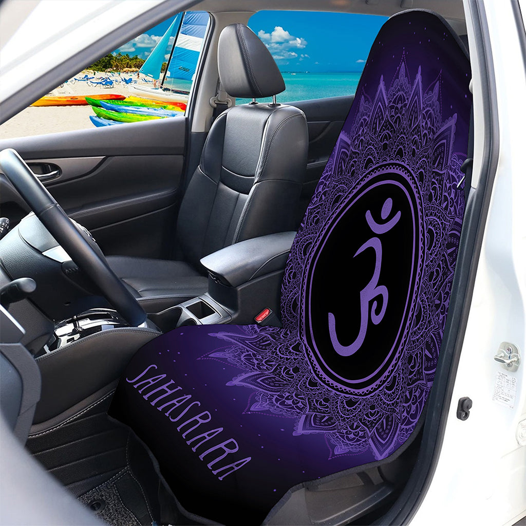 Sahasrara Chakra Symbol Print Waterproof Car Seat Cover