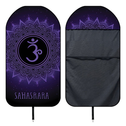 Sahasrara Chakra Symbol Print Waterproof Car Seat Cover
