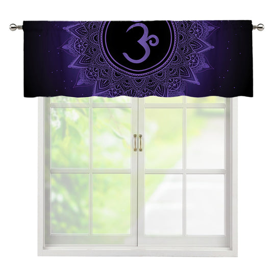Sahasrara Chakra Symbol Print Window Valance