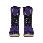 Sahasrara Chakra Symbol Print Winter Boots