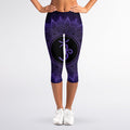 Sahasrara Chakra Symbol Print Women's Capri Leggings