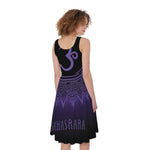 Sahasrara Chakra Symbol Print Women's Sleeveless Dress