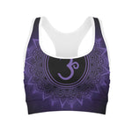 Sahasrara Chakra Symbol Print Women's Sports Bra