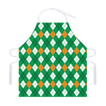 Saint Patrick's Day Argyle Pattern Print Adjustable Apron